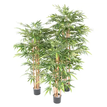 BAMBOU artificiel vert 2 tons b 140 à 200 cm - 3 tailles