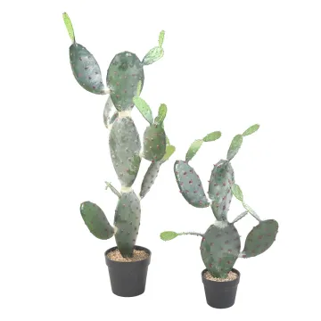 CACTUS artificiel PLAT 70 et 120 cm - 2 tailles