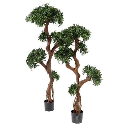 PODOCARPUS artificiel tree . . . . 140 et 165 cm - 2 tailles