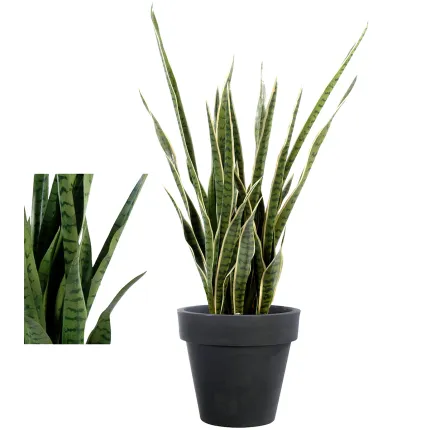 SANSEVIERIA artificiel 110 cm - 2 couleurs