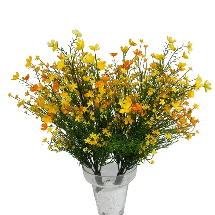 bouquet artificiel CHAMPETRE 46 cm jaune par 2