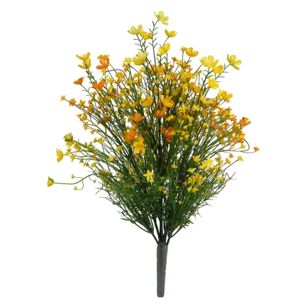 bouquet artificiel CHAMPETRE 46 cm - jaune