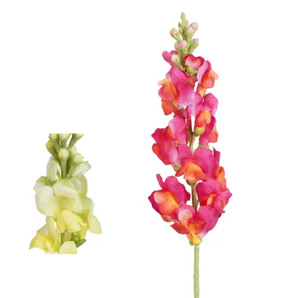 MUFLIER artificiel 78 cm - jaune ou rose fuchsia orange