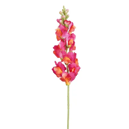 Gueule de loup artificielle 78 cm - rose fuchsia orange