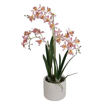 ORCHIDEE artificielle RENANTHERA 55 cm en pot