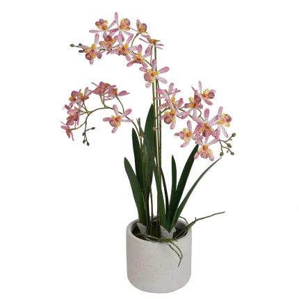 ORCHIDEE artificielle RENANTHERA 55 cm en pot