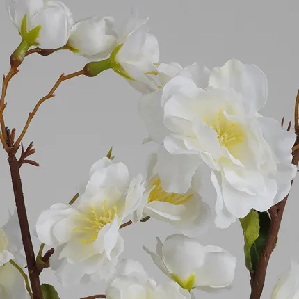 Branche de Cerisier artificiel fleuri 100 cm - fleurs en détail