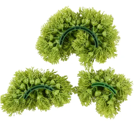 Galet de MOUSSE artificiel 3 pièces de 9 à 15 cm - dos