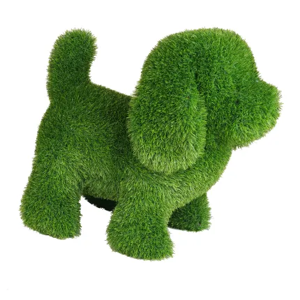 CHIEN en pelouse synthétique 45 cm