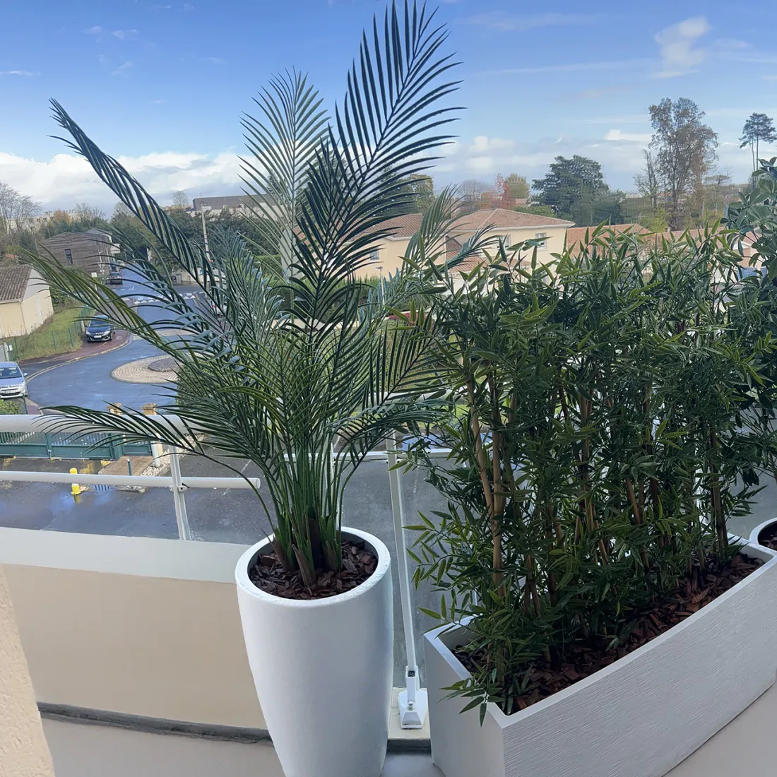 Palmier Artificiel Areca 200 Cm - Grand Palmier Hawaii En Pot Avec 14 Frondes Réalistes