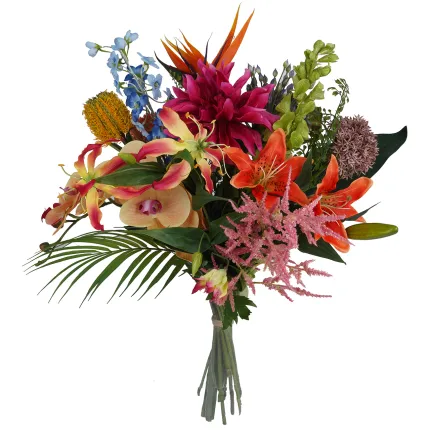 bouquet artificiel exotique 60 cm - de coté