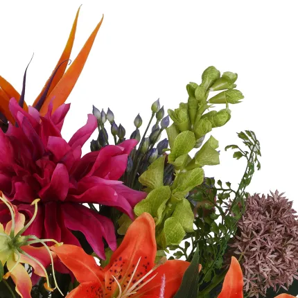 bouquet artificiel exotique 60 cm - fleurs