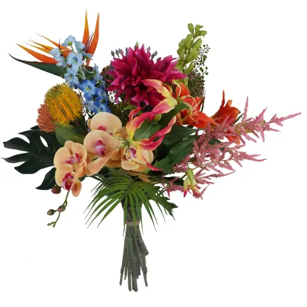 bouquet artificiel exotique 60 cm