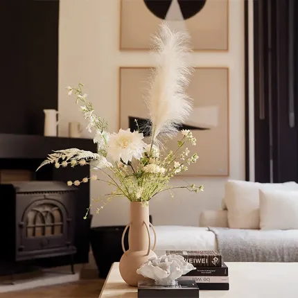 bouquet artificiel 100 cm en situation dans un salon