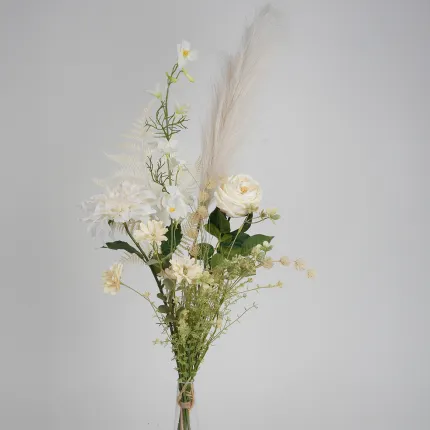 bouquet artificiel 100 cm couleur écru