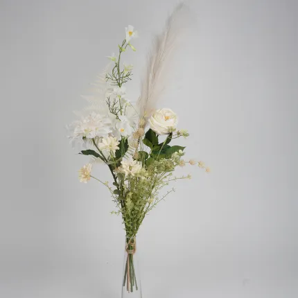 bouquet artificiel crème style bohème