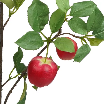 branche artificielle avec pommes 104 cm - détails