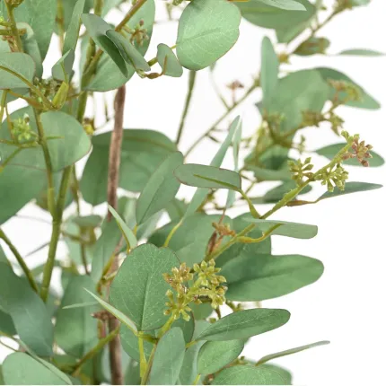 feuilles EUCALYPTUS artificiel avec baies 160 cm