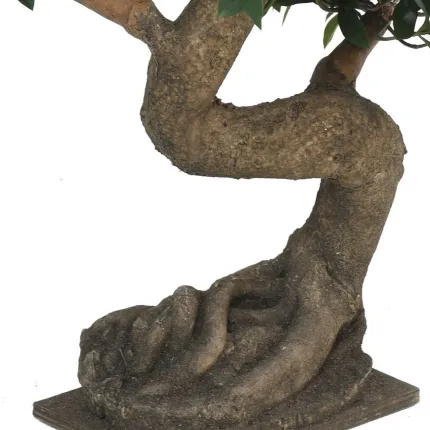 BONSAI artificiel ficus japonais 75 cm - tronc