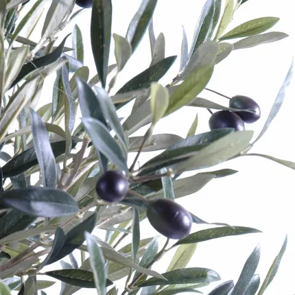 feuilles OLIVIER artificiel tête 90 à 180 cm et olives noires