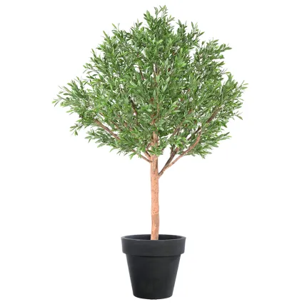 OLIVIER artificiel plast  tete large 210 cm  (olives ) en pot