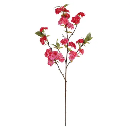 Branche de CERISIER 95 cm rose avec sa tige