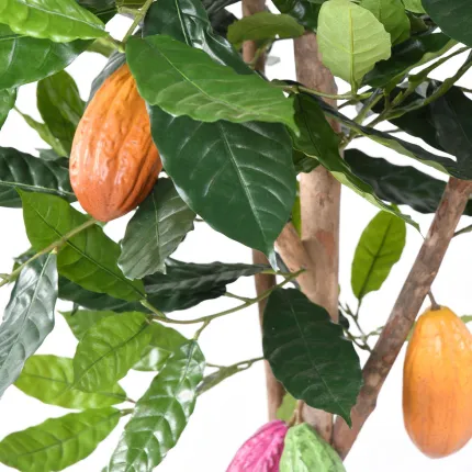 CACAOYER artificiel 210 cm en pot - cabosse