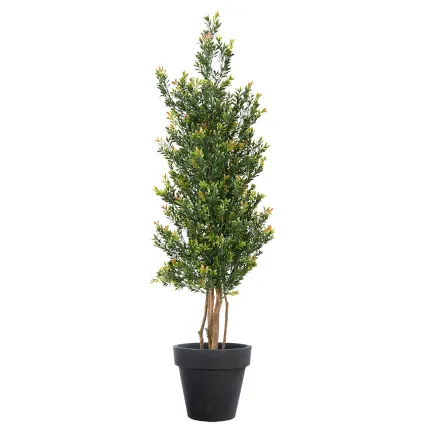 BUIS artificiel buisson PF 160 cm dans un pot de présentation