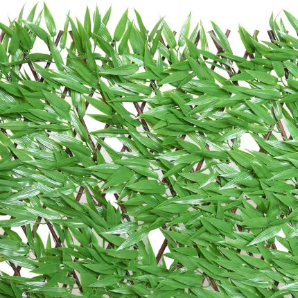 Palissade bambou artificiel 2 m x 1 m modulable de près