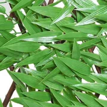 Palissade bambou artificiel 2 m x 1 m modulable - détails feuilles