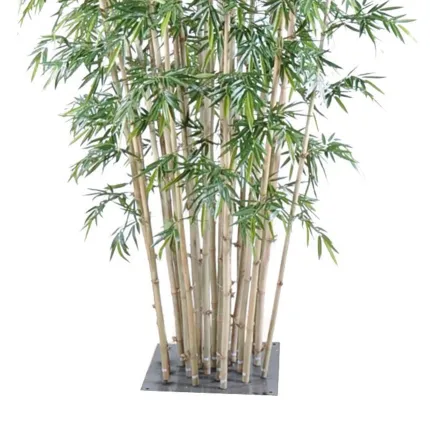 BAMBOU artificiel  NEW GEANT LUXE 25 cannes 400 et 700 cm - socle
