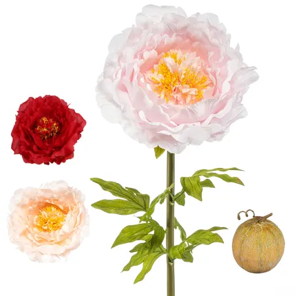 PIVOINE Géante artificielle 115 cm XXL