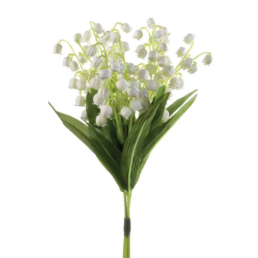 Bouquet Fleurs Artificielles Tricotées Muguet Avec Lampe - Veilleuse, Pot Inclus, Décoration Cadeau
