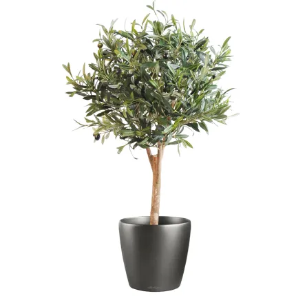 OLIVIER artificiel NEW arbre boule 85 cm en pot