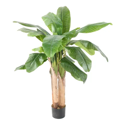 BANANIER artificiel 3 troncs 130 cm