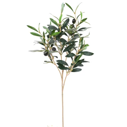 branche OLIVIER artificiel NATUREL 50 cm en tige