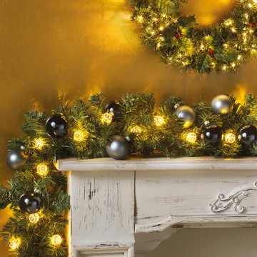 Guirlande artificielle de sapin canadien 270 cm ignifugé