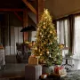 Guirlande lumineuse parapluie extérieur spéciale sapin - montage 1 dans un sapin dans un salon