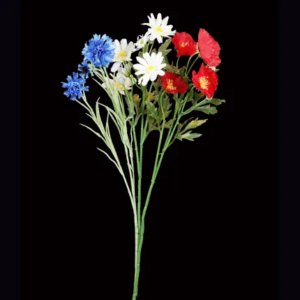 bouquet artificiel  tricolore bleu blanc rouge  54 cm