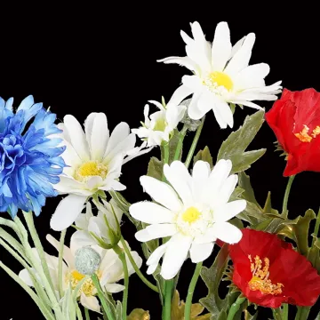 bouquet artificiel  tricolore - fleurs