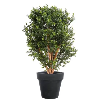 Buis artificiel buisson 80 cm en pot