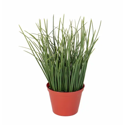 HERBE artificielle FINE plastique en pot 23 cm