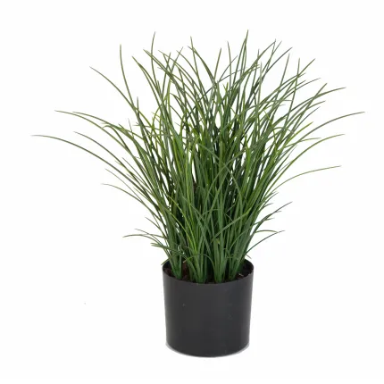 HERBE artificielle FINE plastique en pot 35 cm