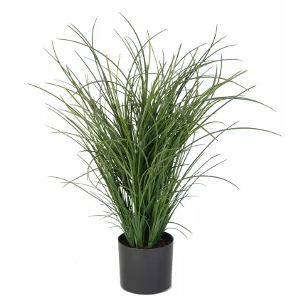 HERBE artificielle FINE plastique en pot 52 cm