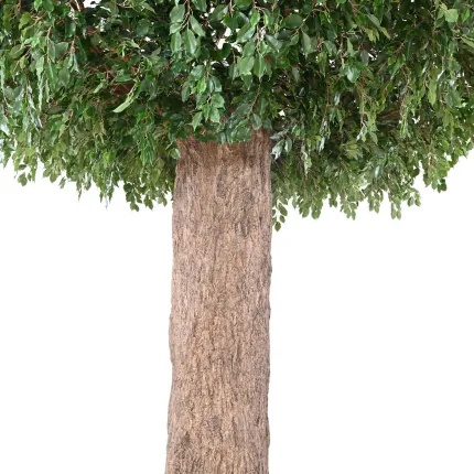 Habillage de poteau FICUS artificiel Géant 360 cm diam 370 cm - tronc et feuilles détails