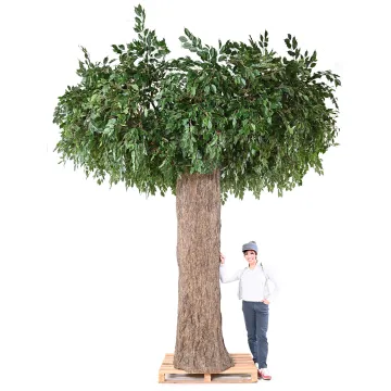 Habillage de poteau FICUS artificiel Géant 360 cm diam 370 cm - par rapport femme
