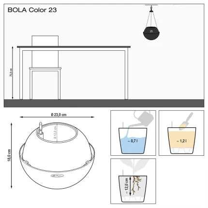 Lechuza Bola Ø  23 cm suspension données techniques