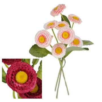 PÂQUERETTE artificielle 23 cm - 2 couleurs