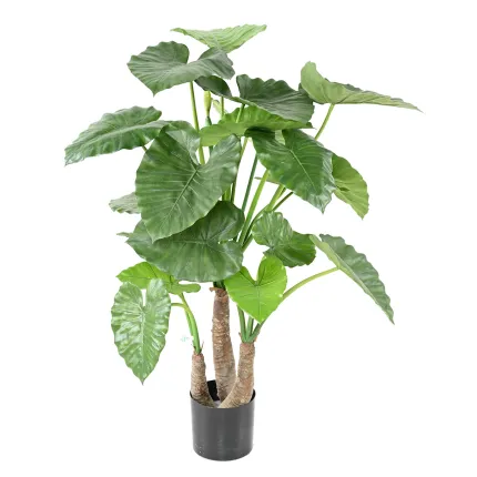 ALOCASIA CALIDORA  artificiel  120 cm - 3 troncs