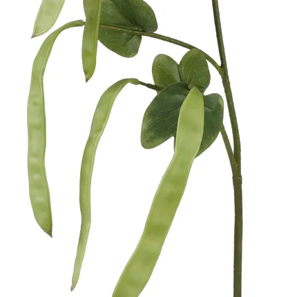 feuillage de la branche artificielle de HARICOT plat 94 cm avec gousses
